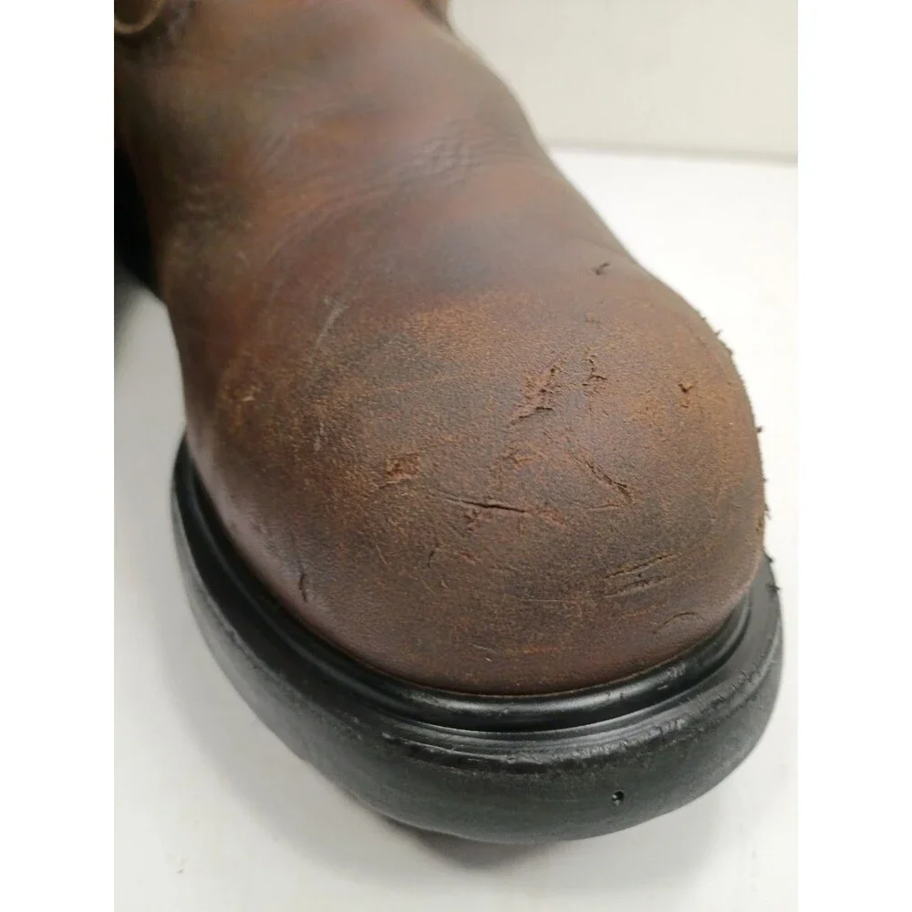 Red Wing Men's Pecos 2231  Size 8.5 Brown PullOn Steel Toe  Work Boots